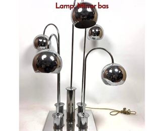 Lot 134 70 s Modern 5 arm Chrome Eyeball Table Lamp. Mirror bas