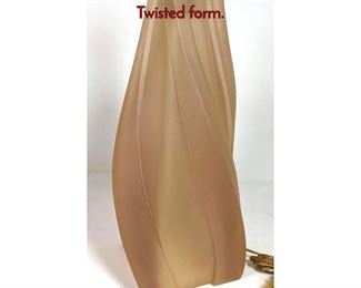 Lot 157 PAOLO GUCCI Style Acrylic Table Lamp. Twisted form.
