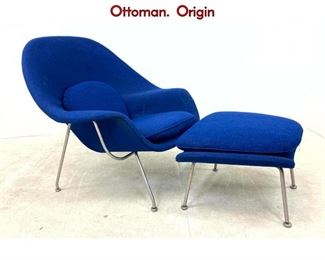 Lot 171 Eero Saarinen for Knoll Womb Chair and Ottoman. Origin