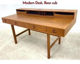 Lot 184 PETER LOVIG for DANSK Danish Teak Modern Desk. Rear cub