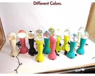 Lot 197 13 Silvia Capponi Gilda Lamps. Different Colors.