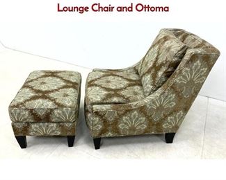 Lot 208 Contemporary BROYHILL Upholster Lounge Chair and Ottoma