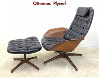 Lot 211 George Mulhauser Mr. lounge Chair and Ottoman. Plycraf