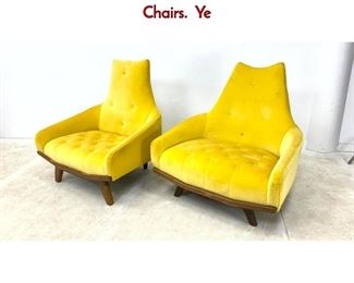 Lot 219 Pair Adrian Pearsall Style Oversized Lounge Chairs. Ye