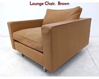 Lot 222 JENS RISOM designs Oversized Club Lounge Chair. Brown