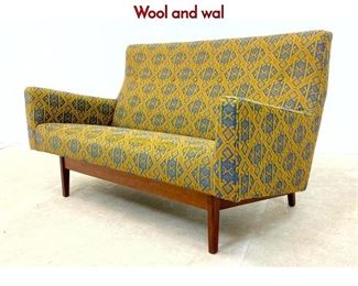 Lot 224 Jens Risom Sofa Couch. Great classic form. Wool and wal