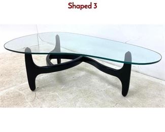 Lot 236 Adrian Pearsall Style Coffee Cocktail Table. Shaped 3