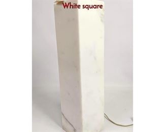 Lot 273 TH Robsjohn Gibbings Marble Table Lamp. White square