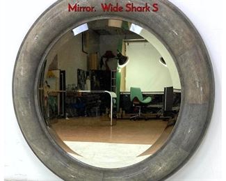 Lot 288 Large KARL SPRINGER Shagreen Wall Mirror. Wide Shark S