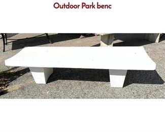 Lot 303 Mid Century Modern Fiberglass Bench. Outdoor Park benc