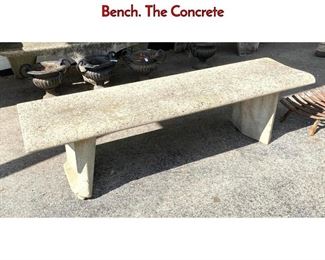 Lot 307 JIM MILLERMELBERG Modernist Cement Bench. The Concrete