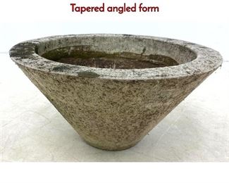 Lot 312 WILLY GUHL Attributed Low Planter. Tapered angled form