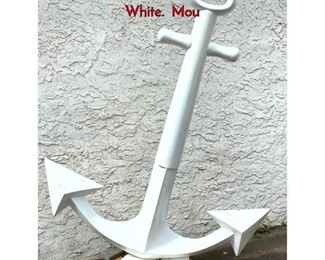 Lot 316 Large Fiberglass Outdoor Anchor Sculpture. White. Mou