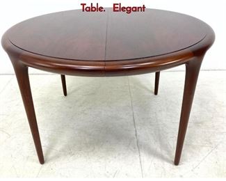 Lot 334 VLADIMIR KAGAN Round Extension Dining Table. Elegant