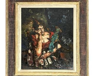 Lot 351 LEON KELLY Oil Painting on Canvas.