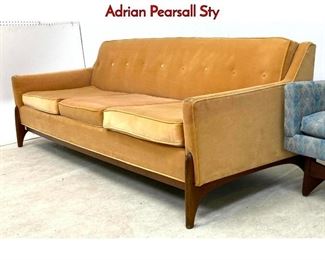 Lot 362 Modernist Walnut Frame Sofa Couch. Adrian Pearsall Sty