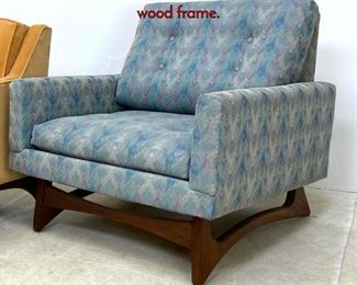 Lot 363 Adrian Pearsall Lounge Chair with Arched wood frame.