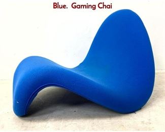 Lot 372 PIERRE PAULIN Tongue Lounge Chair in Blue. Gaming Chai
