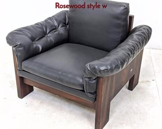 Lot 373 Percival Lafer Style Arm Lounge Chair. Rosewood style w
