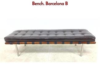 Lot 384 Contemporary Mies van der Rohe Style Bench. Barcelona B