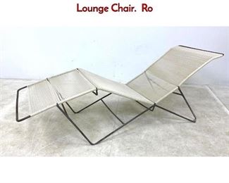 Lot 410 Wonderful Vintage Hairpin Iron Chaise Lounge Chair. Ro