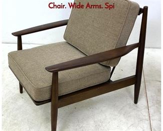Lot 415 BAUMRITTER American Modern Lounge Chair. Wide Arms. Spi