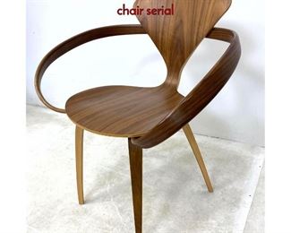 Lot 426 Cherner Chair Company Pretzel Chair. Arm chair serial