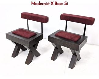 Lot 438 Pair of Tomas Frenes Miramar chairs Modernist X Base Si