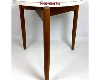 Lot 453 Jens Risom Style Small side Tabouret table. Formica to