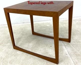 Lot 455 GEORGE TANIER Occasional Side Table. Tapered legs with