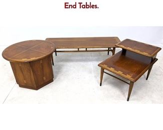 Lot 462 3pc Lane ACCLAIM Walnut Coffee and End Tables.