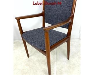 Lot 464 H.J. Wegner Arm Chair. Johannes Hansen Label. Danish M