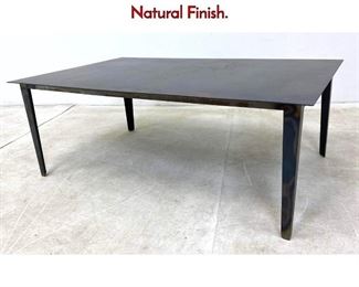 Lot 470 Decorator Steel Coffee Cocktail Table. Natural Finish.