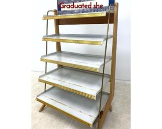 Lot 505 Johnson and Johnson Store Display Shelf. Graduated she