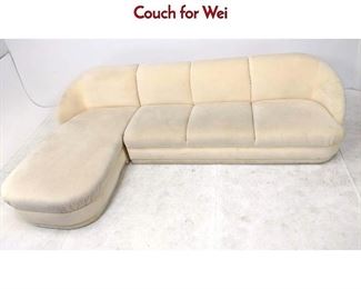 Lot 521 Vladimir Kagan Micro Suede Sectional Sofa Couch for Wei