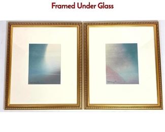 Lot 528 Pair DON MINGOLLA Pastel Paintings. Framed Under Glass