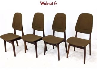 Lot 536 4pc Adrian Pearsall Style Dining Side Chairs. Walnut fr