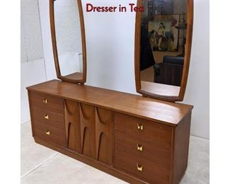 Lot 539 Brasilia low chest Custom Brasilia Style Dresser in Tea