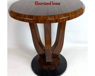 Lot 542 At Deco Style Round Tabouret Side Table. Ebonized base