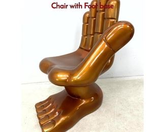 Lot 553 PEDRO FRIEDEBERG Style Molded Hand Chair with Foot base