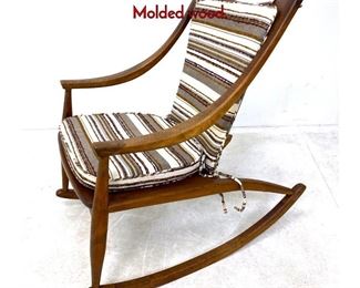 Lot 556 Lampros of Los Angeles Rocking Chair. Molded wood.