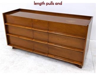 Lot 558 Edmond Spence Low Dresser with drawerlength pulls and