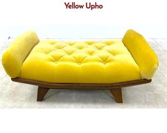 Lot 564 Adrian Pearsall Style Bench Stool Ottoman. Yellow Upho