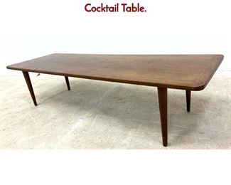 Lot 570 Simple Modernist Peg Leg Coffee Cocktail Table.