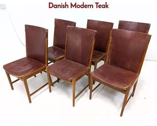 Lot 594 6 KAI LYNGFELT LARSEN Dining Chairs. Danish Modern Teak