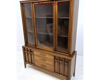 Lot 606 Kent Coffey Perspecta China Cabinet Hutch. American mo