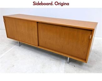 Lot 633 After Florence Knoll Blonde Credenza Sideboard. Origina