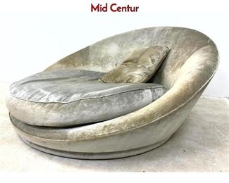 Lot 639 Extra Large Low Lounge Chair. Circle Form. Mid Centur