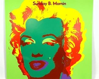 Lot 646 After Andy Warhol Marilyn Screenprint. Sunday B. Mornin