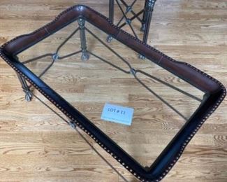 Lane Andante Leather Round table and coffee table 